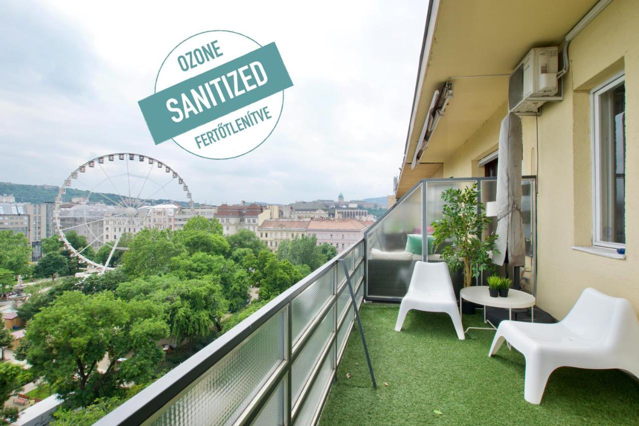 Standard Apartment By Hi5 - Incredible View With Terrace Budapest Ngoại thất bức ảnh