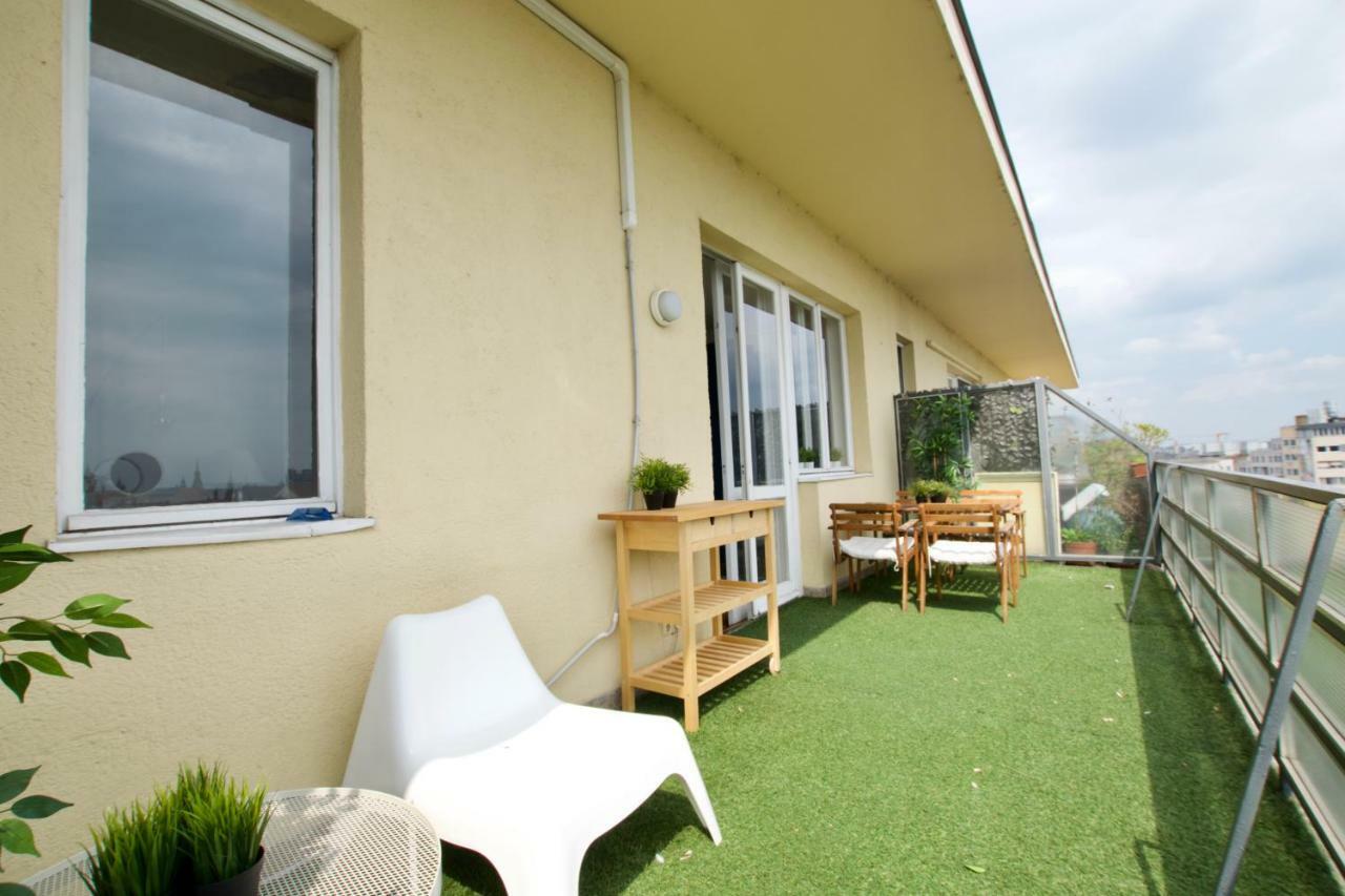 Standard Apartment By Hi5 - Incredible View With Terrace Budapest Ngoại thất bức ảnh