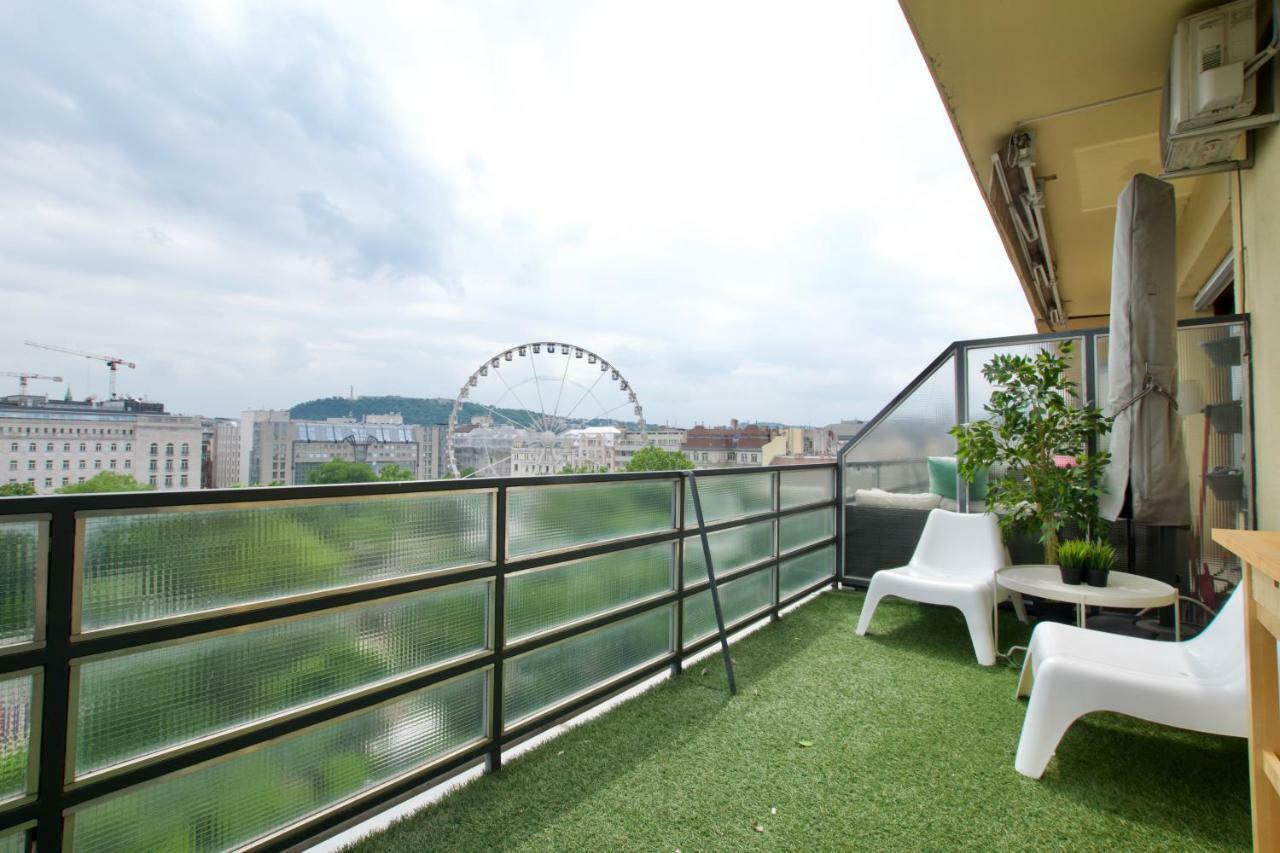 Standard Apartment By Hi5 - Incredible View With Terrace Budapest Ngoại thất bức ảnh